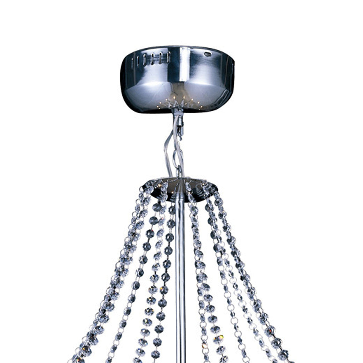 Zest 63cm Round 18 Light Crystal Chandelier - Polished Chrome