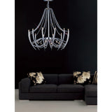 Zest 63cm Round 18 Light Crystal Chandelier - Polished Chrome