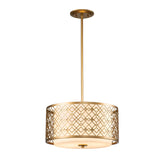 Ziggy 2lt Medium Pendant - Lacquered Gold