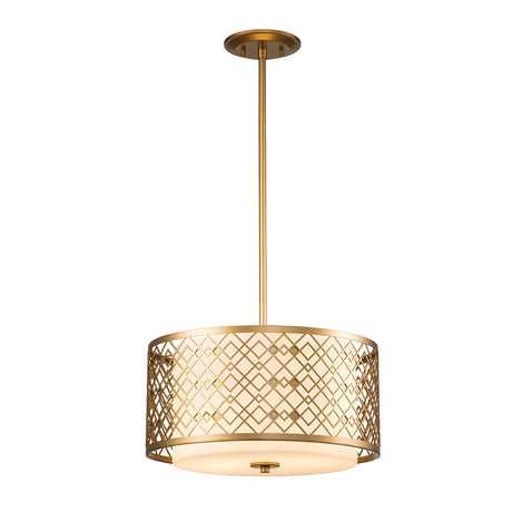 Ziggy 2lt Medium Pendant - Lacquered Gold