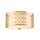 Ziggy 2lt Medium Flush - Lacquered Gold