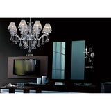 Zinta 1 Light Crystal Wall Light With Switch - Chrome