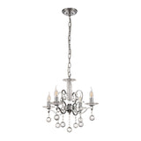 Zinta 50cm 4 Light Crystal Chandelier - Polished Chrome