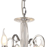 Zinta 50cm 4 Light Crystal Chandelier - Polished Chrome