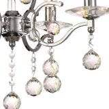 Zinta 50cm 4 Light Crystal Chandelier - Polished Chrome