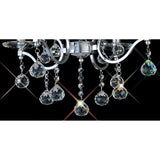 Zinta 50cm 4 Light Crystal Chandelier - Polished Chrome