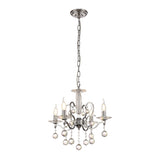Zinta 50cm 4 Light Crystal Chandelier - Polished Chrome