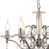 Zinta 60cm 6 Light Crystal Chandelier - Polished Chrome