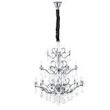 Zinta 100cm 3 Tier 22 Light Crystal Chandelier - Polished Chrome