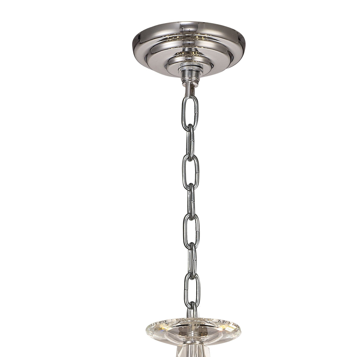 Zinta 75cm 2 Tier 12 Light Crystal Chandelier - Polished Chrome