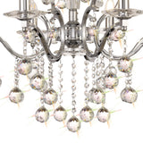 Zinta 75cm 2 Tier 12 Light Crystal Chandelier - Polished Chrome