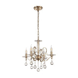 Zinta 50cm 4 Light Crystal Chandelier - French Gold