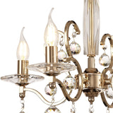 Zinta 50cm 4 Light Crystal Chandelier - French Gold