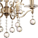 Zinta 50cm 4 Light Crystal Chandelier - French Gold