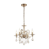 Zinta 50cm 4 Light Crystal Chandelier - French Gold