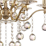 Zinta 60cm 6 Light Crystal Chandelier - French Gold