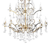 Zinta 100cm 3 Tier 22 Light Crystal Chandelier - French Gold