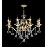 Zinta 75cm 8 Light Crystal Chandelier - French Gold