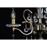 Zinta 100cm 3 Tier 22 Light Crystal Chandelier - Antique Brass