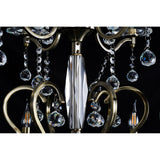 Zinta 100cm 3 Tier 22 Light Crystal Chandelier - Antique Brass