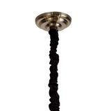 Zinta 75cm 8 Light Crystal Chandelier  - Antique Brass