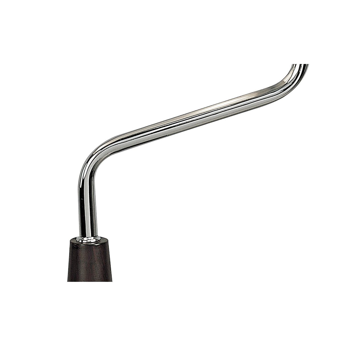Zira 2 Light Wood Table Lamp - Polished Chrome With Frosted White Shade