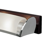 Zira 2 Light Frosted Glass Wall Light With Switch -  Chrome